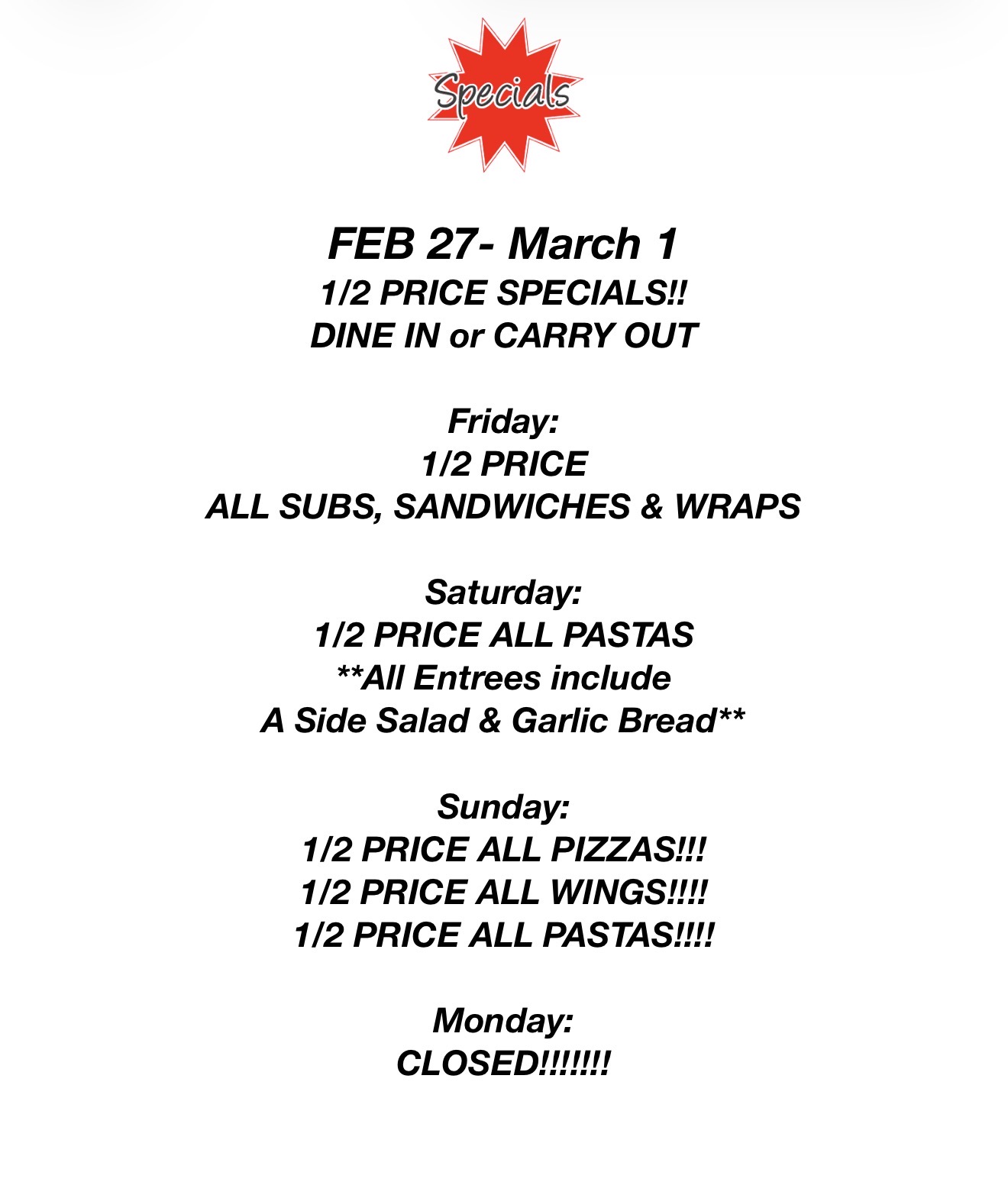 2.27 specials